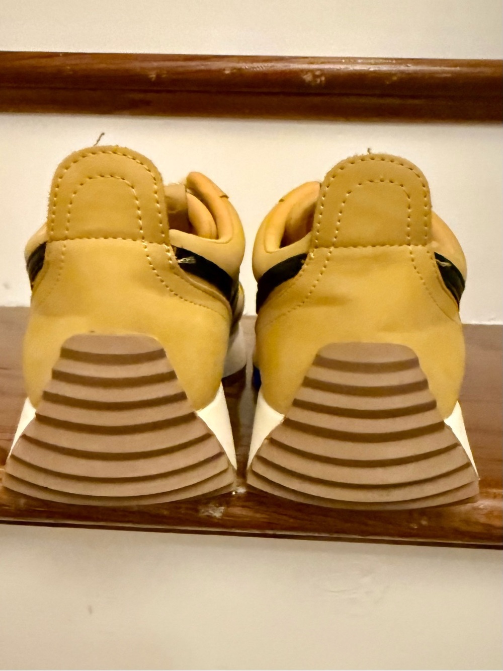 DV by Dolce Vita Women's Bynx Lace-Up Jogger Sneakers Mustard #athletic - Picture 4 of 6